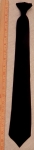 20" Solid MIDNIGHT Clip-On Uniform Tie 3 1/8"